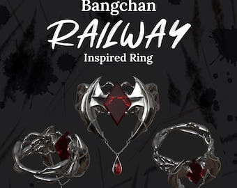 Pocket Sized SKZ Bangchan “Railway” inspired Ring |Hop | Kpop | Merch | Jewelry | Stay (restock preorder)