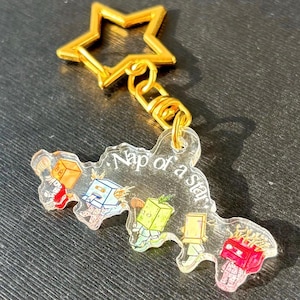 Pocket sized “Nap of A Star” Inspired Keychain | moa | Acrylic | OT5 | Kpop | Merch