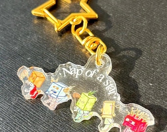Pocket sized “Nap of A Star” Inspired Keychain  | Acrylic | OT5 | Kpop | Merch