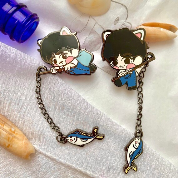 JIN Super Tuna Collection (enamel Pins or Washi Tape) | KPOP