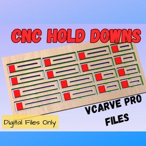 EASY CNC Hold Down Clamps - Vcarve Pro/Aspire File - Vectric Digital File  *Digital Download ONLY*