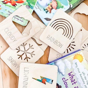 Plantillas meteorológicas/ Tarjetas flash *¡SOLO ARCHIVO SVG! ¡Sin producto físico!*