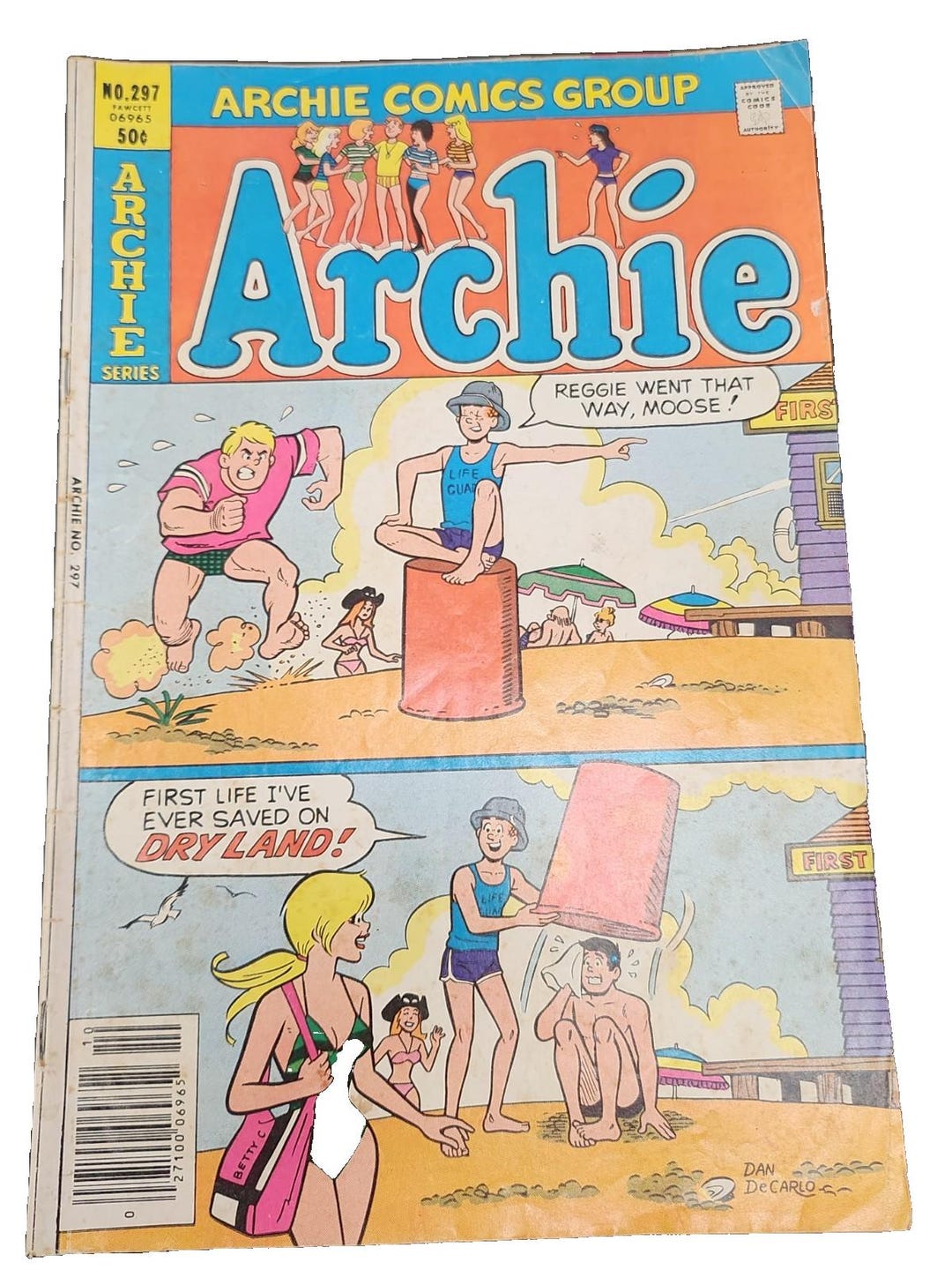 VINTAGE Archie Comic Book #297 Archie Comics Group Beach Cover Betty ...