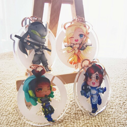 Holographic Overwatch Acrylic Charms Etsy