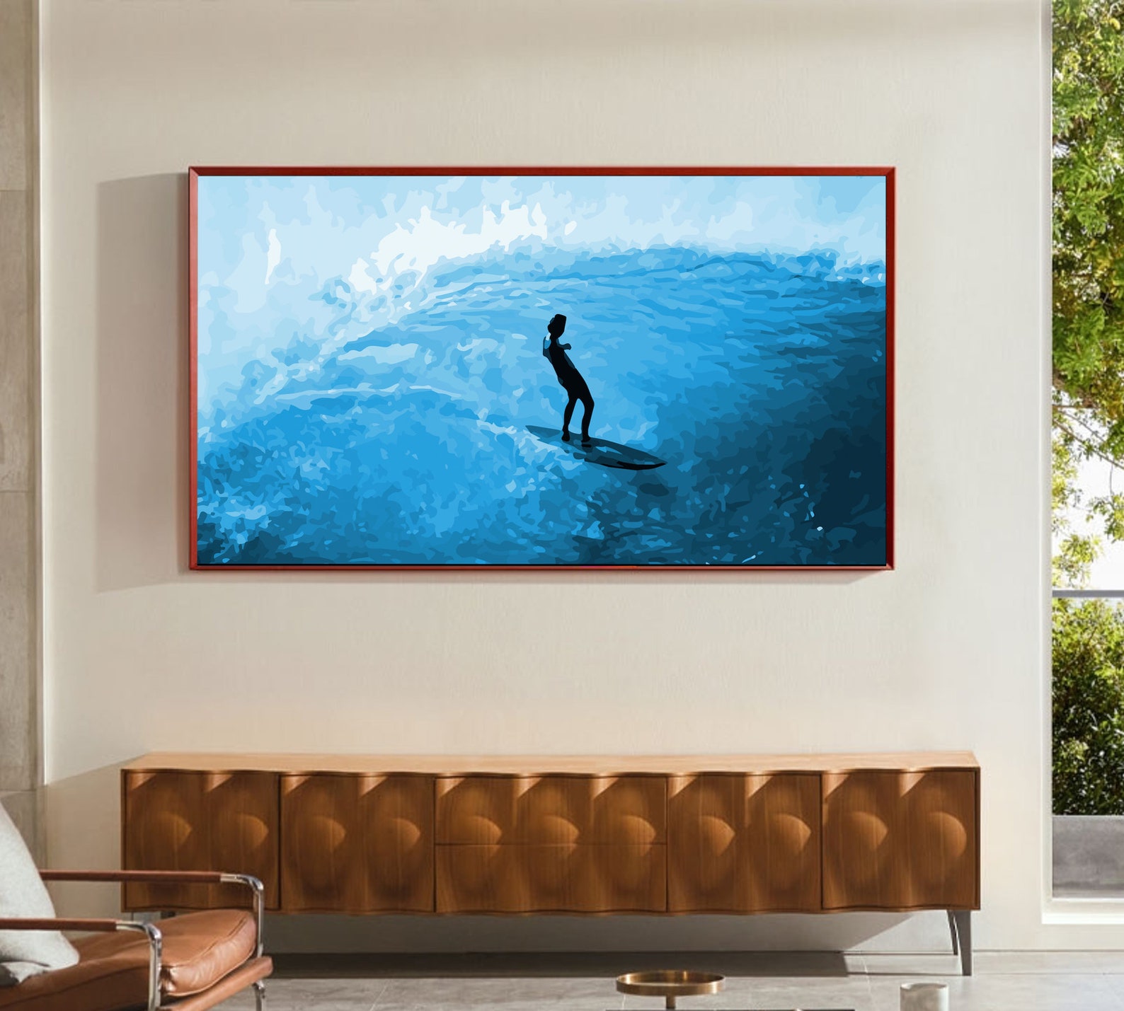 Samsung Frame TV Art Lopez at Pipeline high resolution Etsy