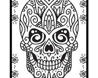 Scary Coloring Etsy