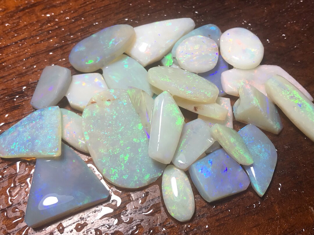 Opales Naturelles De Coober Pedy - 10.9 Carats Multicolores - 3 Pièces Brutes - Sans Emballage