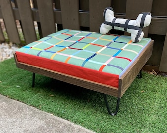 Mid Century Modern Quilt Pet Bed