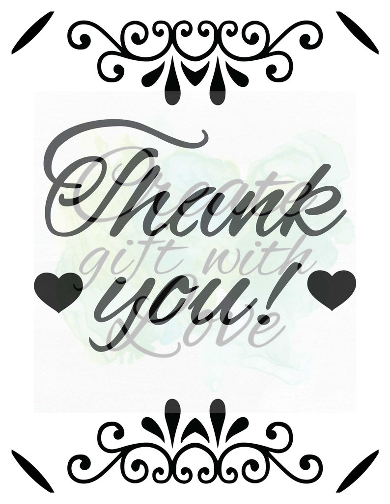 Thank You Card SVG File for Cricut Joy. Silhouette and PDF Etsy Canada