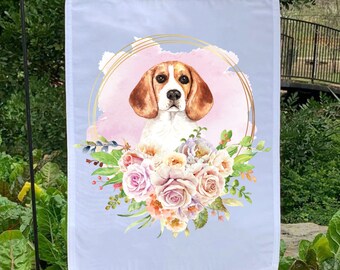 Beagle Garden Flag Beagle Garden Flag, Easter Beagle Garden Flag