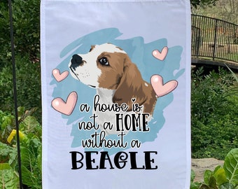 Beagle Garden Flag, Easter Beagle Garden Flag