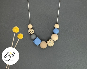 Stillkette | mamataugliche Statementkette | „terrazzo blue“