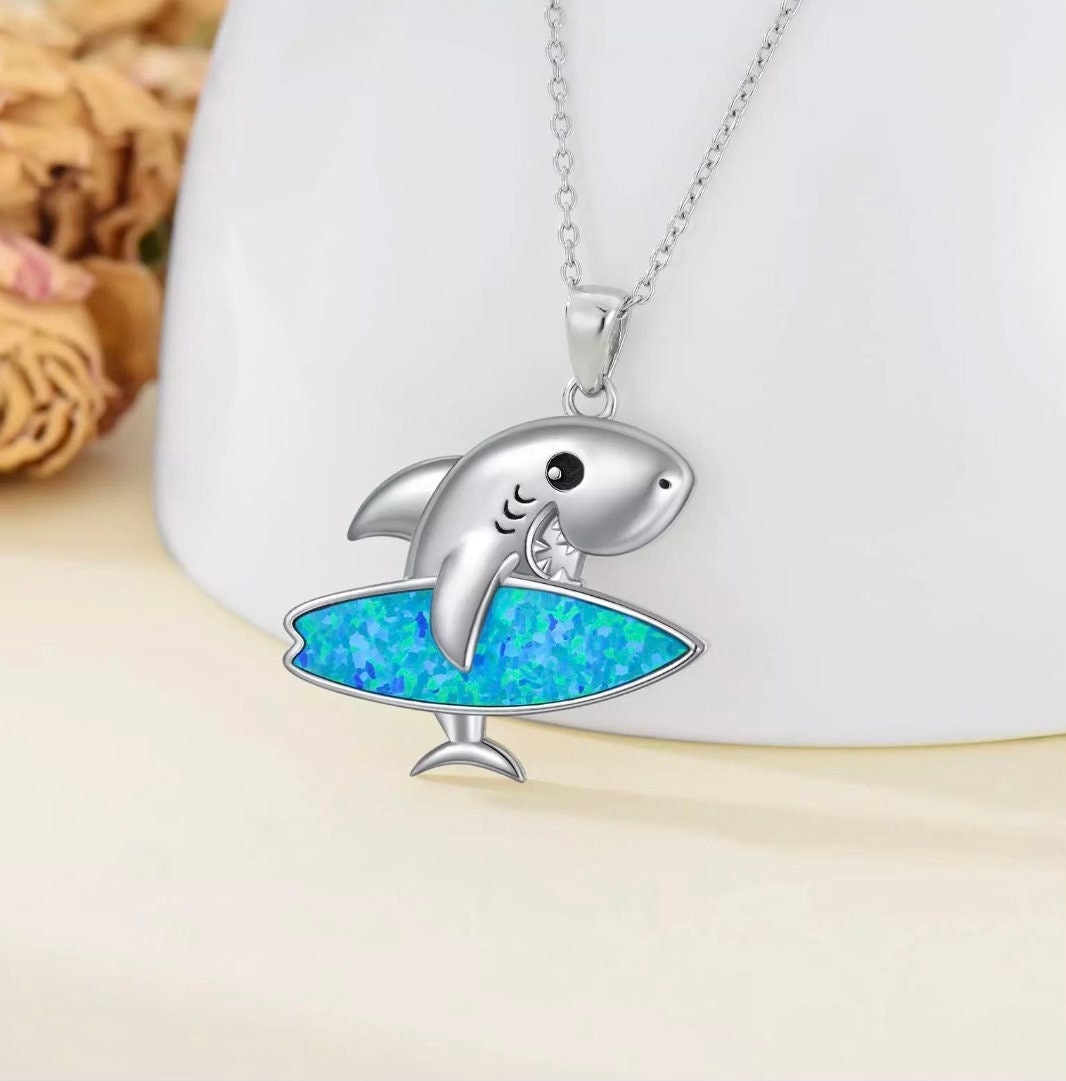 Ocean project shark opal necklace deals