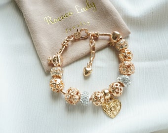 Charms for European Bracelets Assorted Golden or Gold Plated Charms for European Bracelets Assorted Golden or Gold Plated