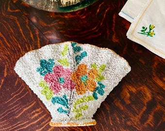 Vintage Italian Napkin Holder: Handcrafted Floral Boho Decor