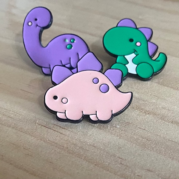 Mignon kawaii dinosaure pin émail pins cadeau épingles pour sacs à dos, tote bag, Jean