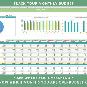 Excel All-in-One Personal Finance Spreadsheet | Income and Expense Tracker, Budget Tracker, Debt Tracker, Assets Tracker, Net Worth Tracker image 4