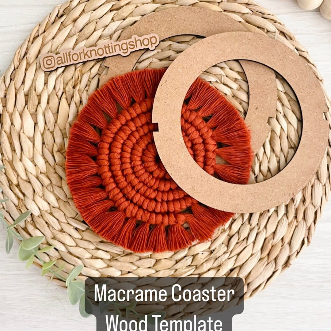 Macrame Coaster Fringe Cutting Tool, Fringe Stencil Cutter, Coaster