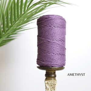 EGYPTIAN GIZA COTTON Half KG | 3mm Single Strand Macrame Cord (19 Colors) - All for Knotting LLC
