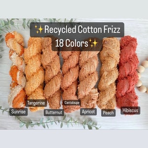 RECYCLED cotton frizz | weaving supplies