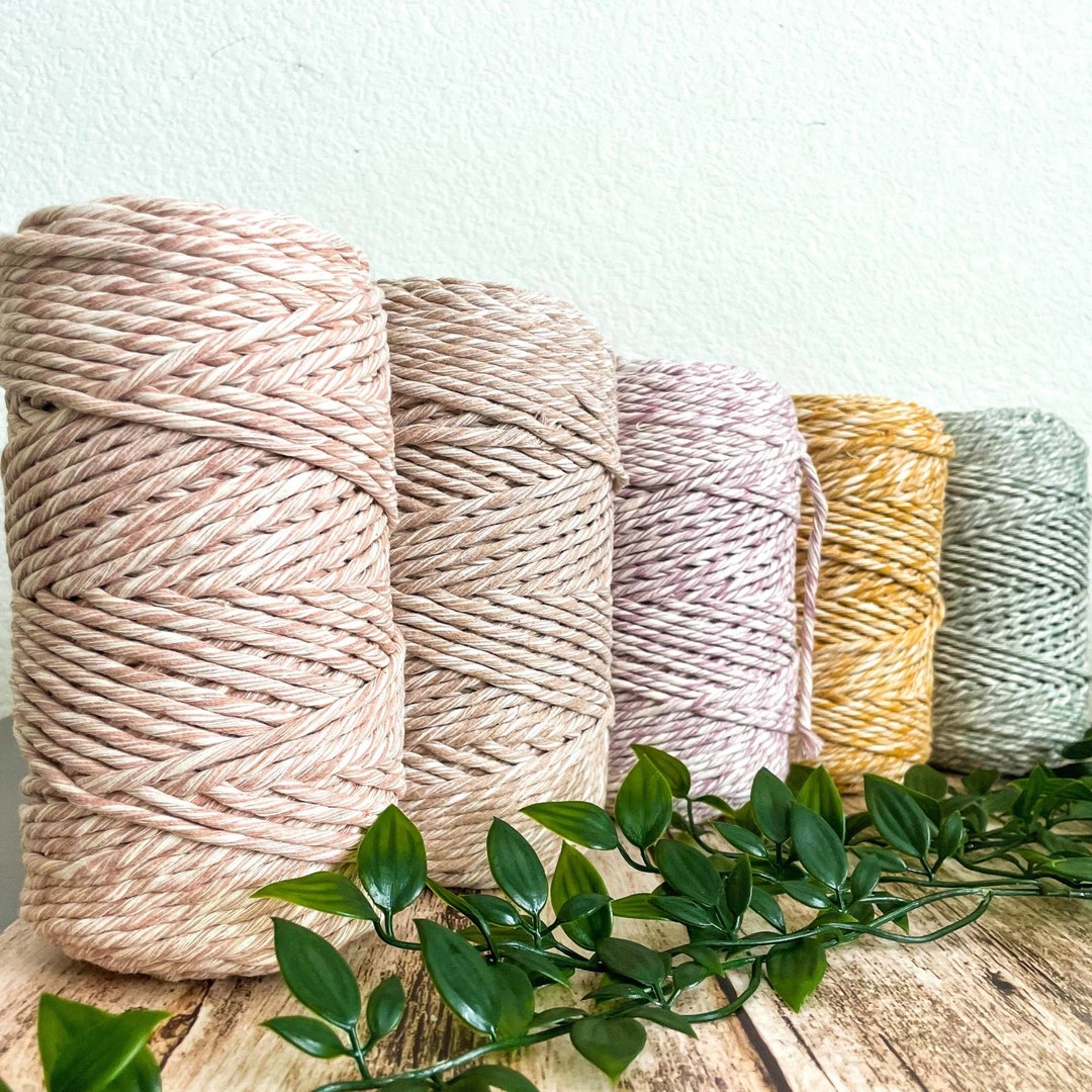 3mm Single Strand Macrame Cord, MIX COLORS , Approx 490ft, All for ...