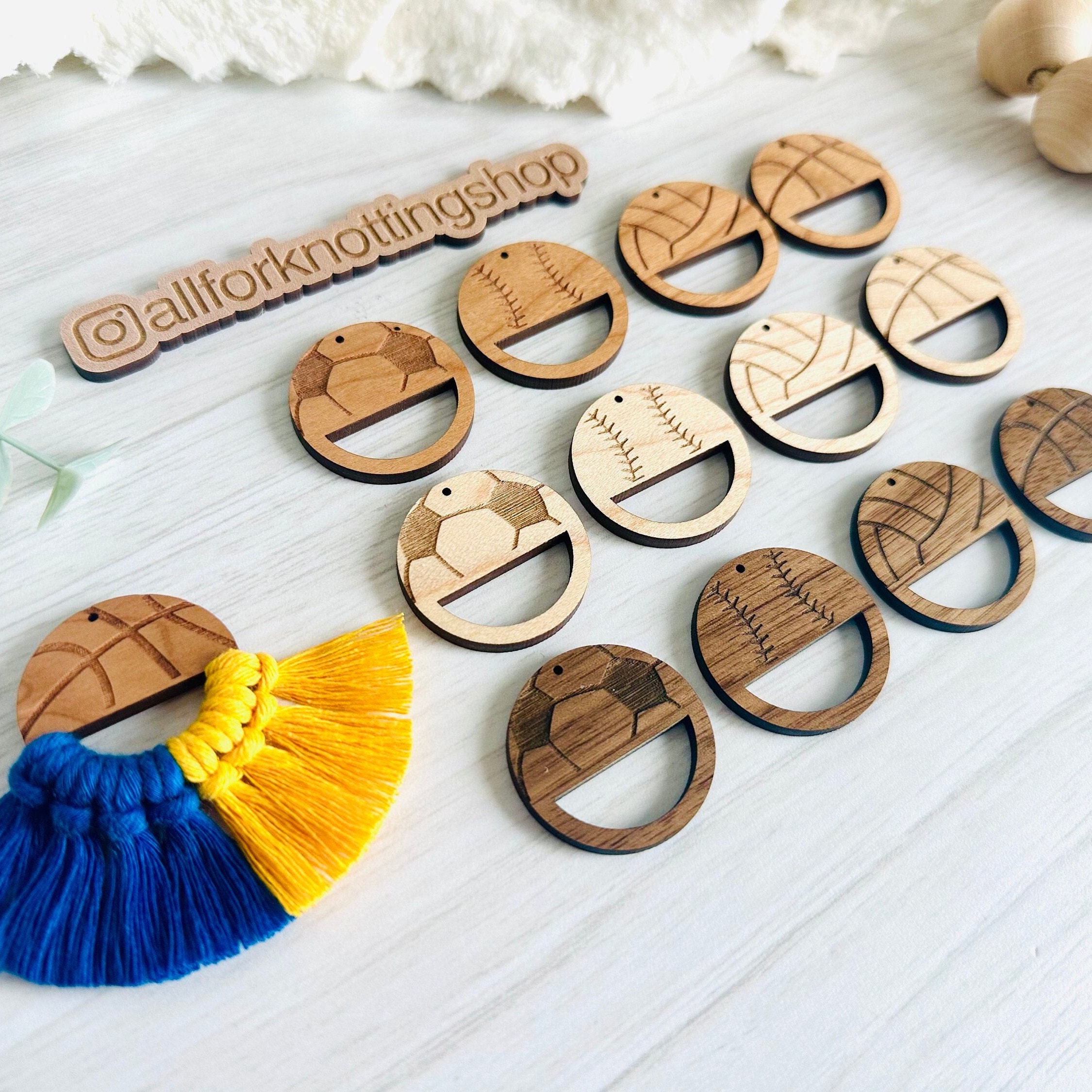 Wood Earring Findings,50 Pcs Unfinished Wood Earring Blanks Dangle Earrings Wood Charms with 60 Earring Hooks and 60 Jump Rings for Earrings Jewelry D