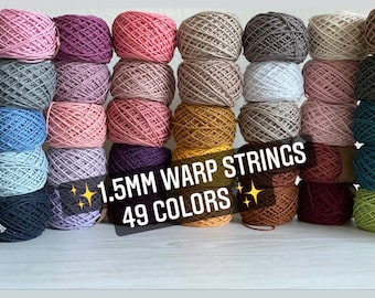 1.5mm Single Strand Warp Strings | Weaving Supplies