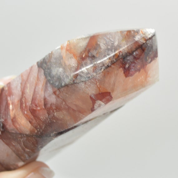 レッドヘマトイドクォーツ ファイヤークォーツ クリスタルポイント