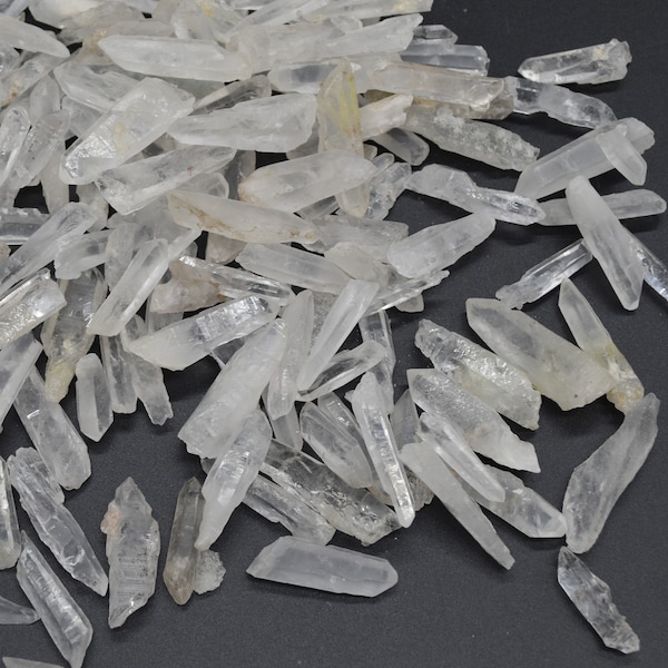 Brazil Lemurian Quartz Clear Quartz Crystal Points - Great for making Crystal Grids - 3.5cm - 4.5cm - 20, 50 or 90 grams