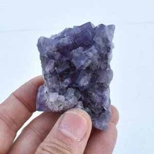 Purple Fluorite Raw Cluster Specimen - Sourced Greenlaws Mine, England, UK - 127 Grams #GLF03-10 image 3