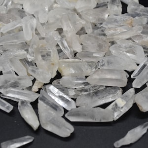 Brazil Lemurian Quartz Clear Quartz Crystal Points - Great for making Crystal Grids - 2cm - 3cm - 20, 50 or 90 grams