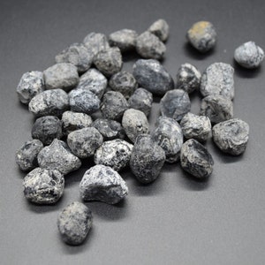 Natural Apache Tear Obsidian Raw Specimen From Arizona, Usa - 4 Sizes