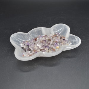 Selenite Freeform Bubble Shaped Crystal Charging Bowl - 16cm - 1 Count