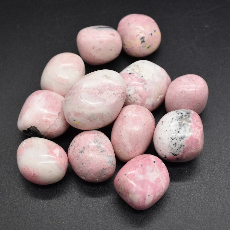 Peruvian Rhodonite Tumble Stone Crystals - 3 Pack Sizes - Etsy