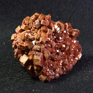 Raw Vanadinite Cluster Crystal Specimen on Matrix from Morocco - 133 grams - #06