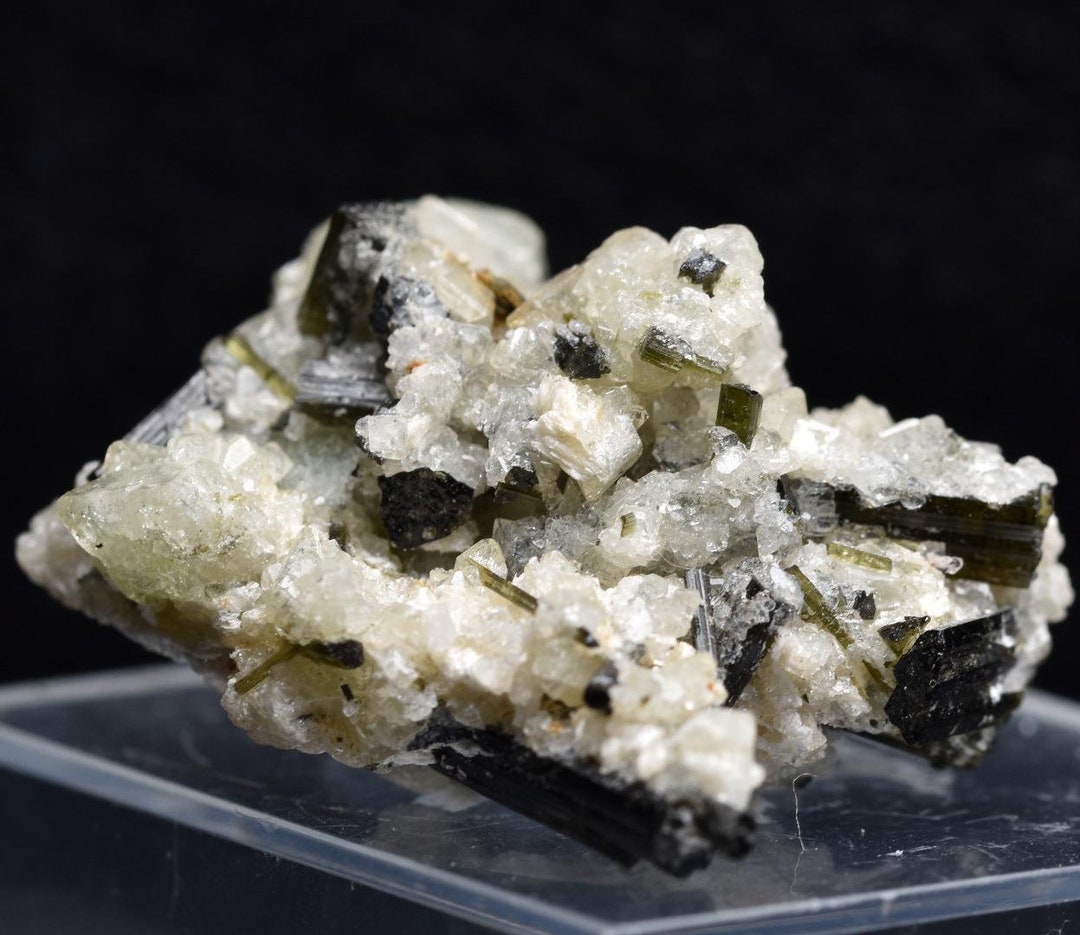 Green Herderite With Elbaite Green Tourmaline, Albite, Rare, Synergy 12 ...