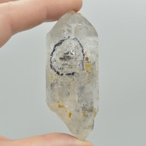 Fluid Inclusion / Enhydro Raw Quartz Point - 64 grams - 1 Count