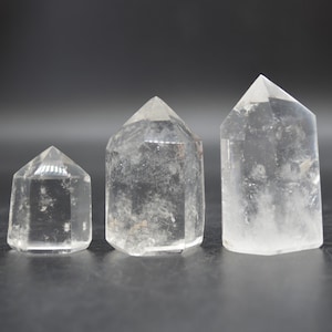 Chunky Clear Quartz Crystal Point, Tower, Wand - 1 Count - Choose From 3 Sizes
