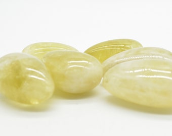 Yellow Lemon Quartz Crystal Tumblestones  - 100 gram pack