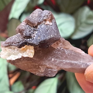 Fluorescent Hyalite Opal With Smoky Quartz - Mineral From Erongo Mountains, Namibia,  28 grams