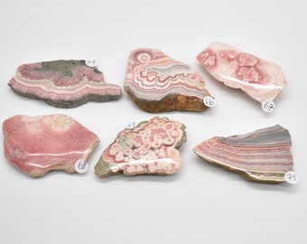 Rhodochrosite Slab / Slice / Specimen from Argentina - 6 Sizes Available