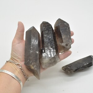 Large Raw Brazil Smoky Quartz Crystal Points - 1 Count - 150 - 200 grams