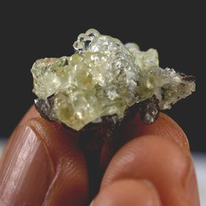 Fluorescent Hyalite Opal With Smoky Quartz & Black Tourmaline - Mineral From Erongo Mountains, Namibia, UV Reactive, 30 Options
