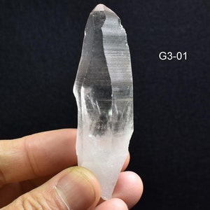 Lemurian Quartz Crystal Point, Wand From Brazil - 10 Options - G3