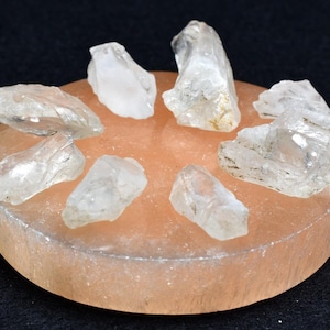 Satyaloka Raw Quartz Crystal Synergy 12 aus Indien - 3 Größen