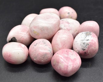 Cristalli di pietra di rodonite peruviana - Confezione da 3 dimensioni