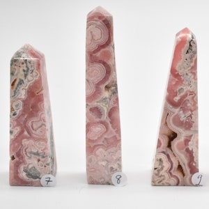 Rhodochrosite Point / Tour / Baguette d&#39;Argentine - 6 Tailles Disponibles
