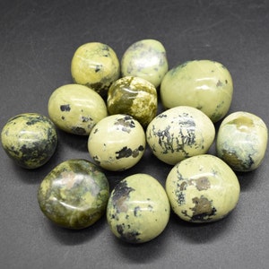 Peruvian Serpentine Tumble Stone Crystals - 3 Pack Sizes