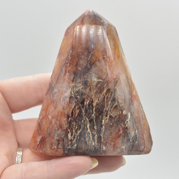 レッドヘマトイドクォーツ ファイヤークォーツ クリスタルポイント