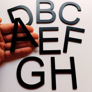 Wooden letters MDF black decorative decoration letters wooden decorations crafts names font Arial